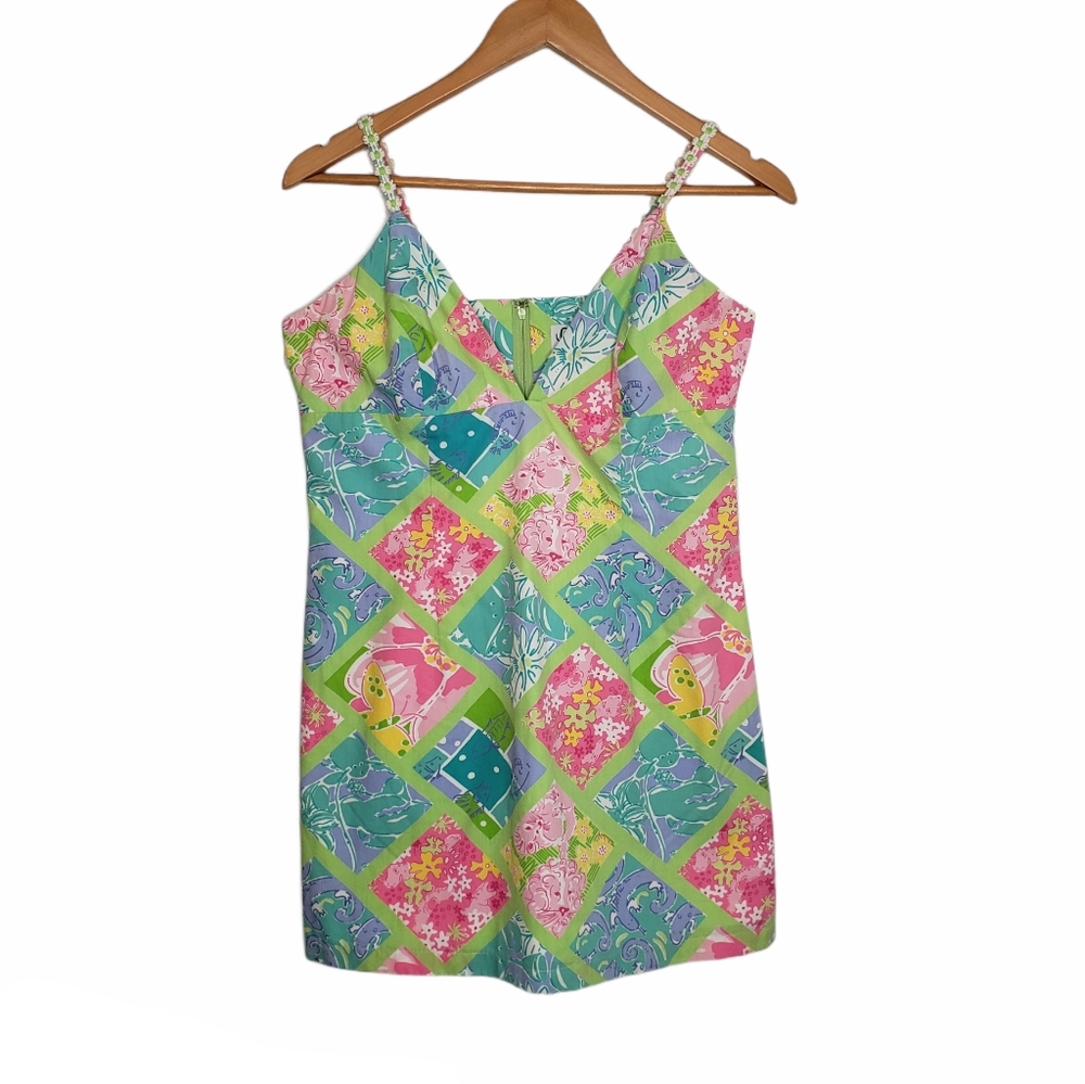 Vintage Lilly Pulitzer Surf 'N' Patch Mini Dress